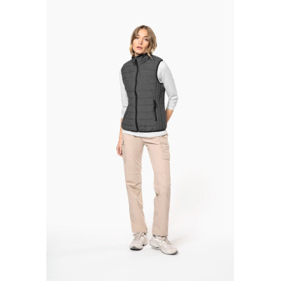 Ladies' lightweight sleeveless padded jacket